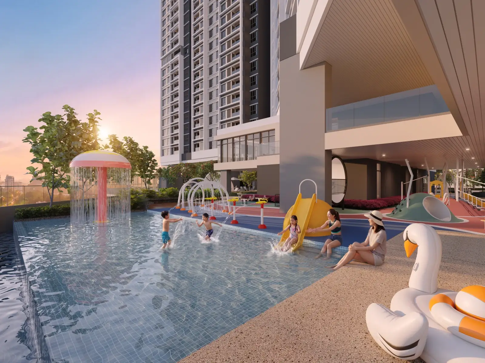 Lunar Seputeh water feature
